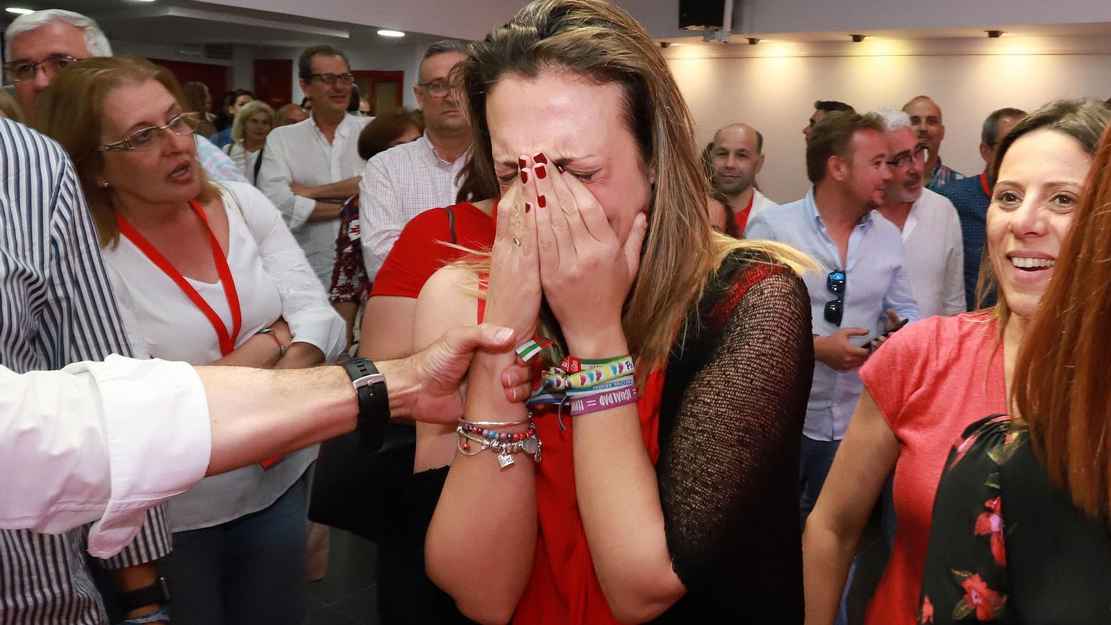 Una emocionada María José Pulido.