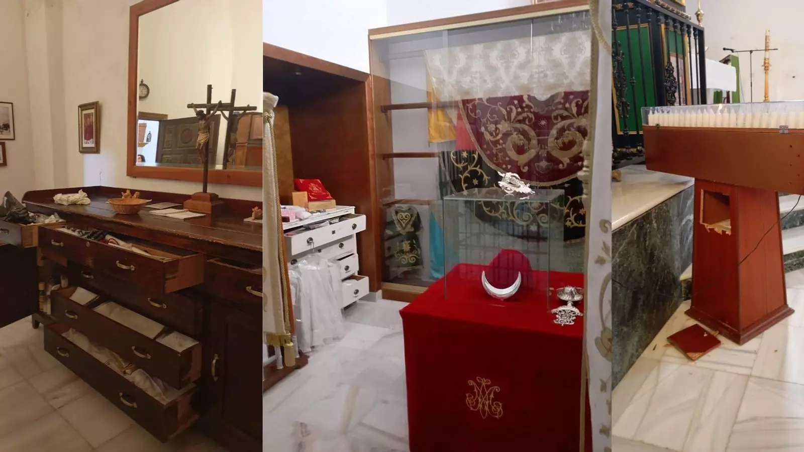 Robo en el camarín de la Virgen de la Cabeza de Benamaurel: graves daños y pérdida de joyas históricas