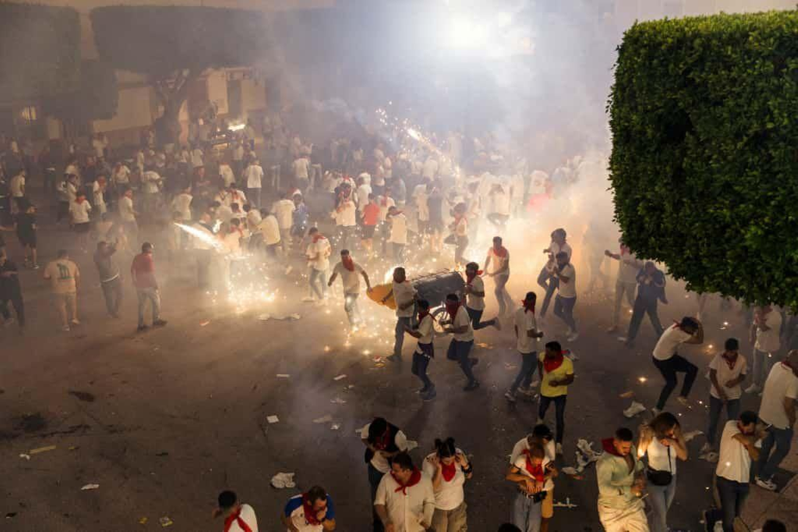 Así se han vividoi los Toros de Fuego por el Cristo de la Luz de Dalías