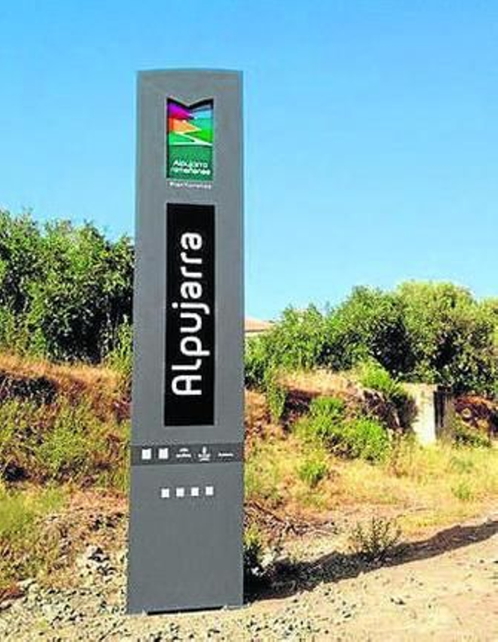 El acceso a la comarca por autovía ya tiene el cartel de señalización de entrada a la Alpujarra