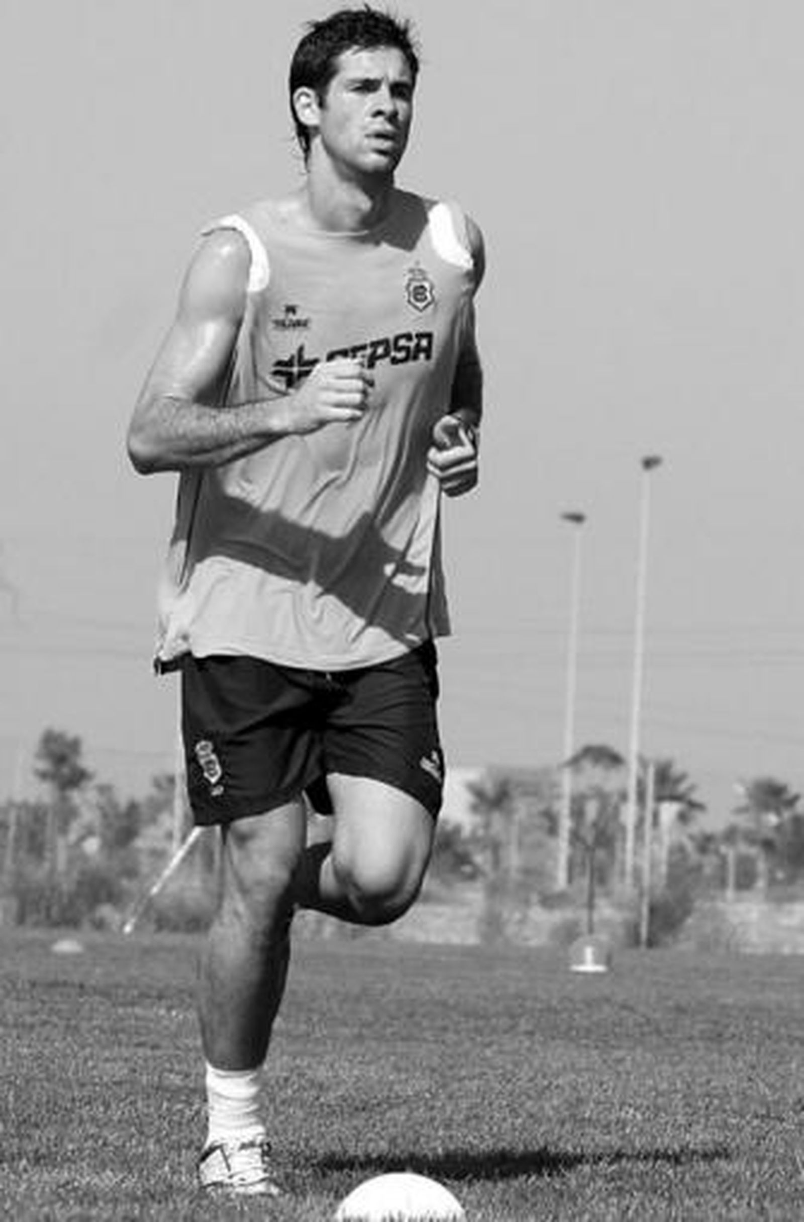 Arzo se entrena en solitario en la ciudad deportiva recreativista durante su anterior etapa como albiazul.