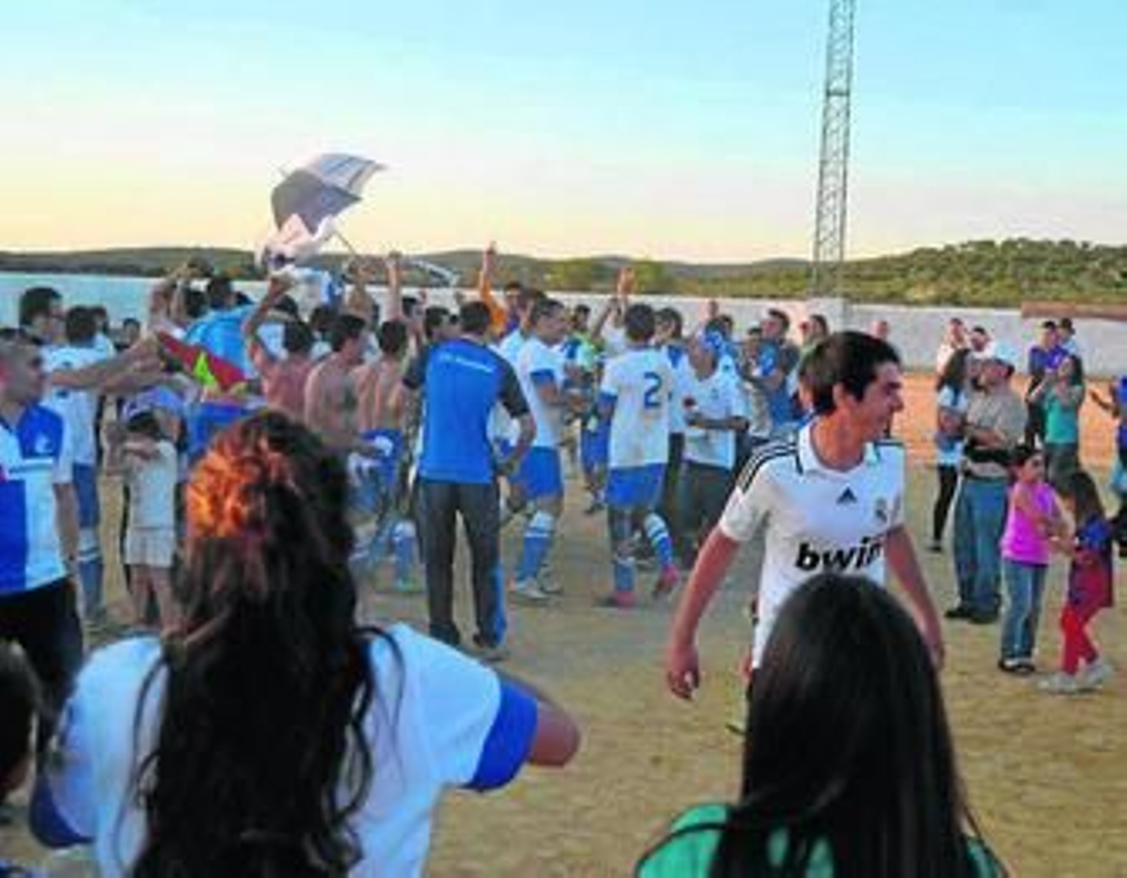 La alegría se desbordó tras el ascenso del conjunto marocho.