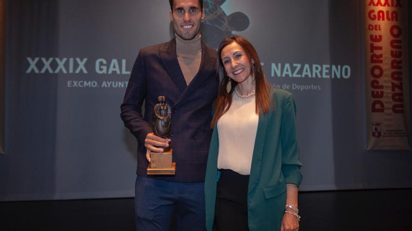 Jaime Canalajo, galardonado en la Gala del Deporte Nazareno.