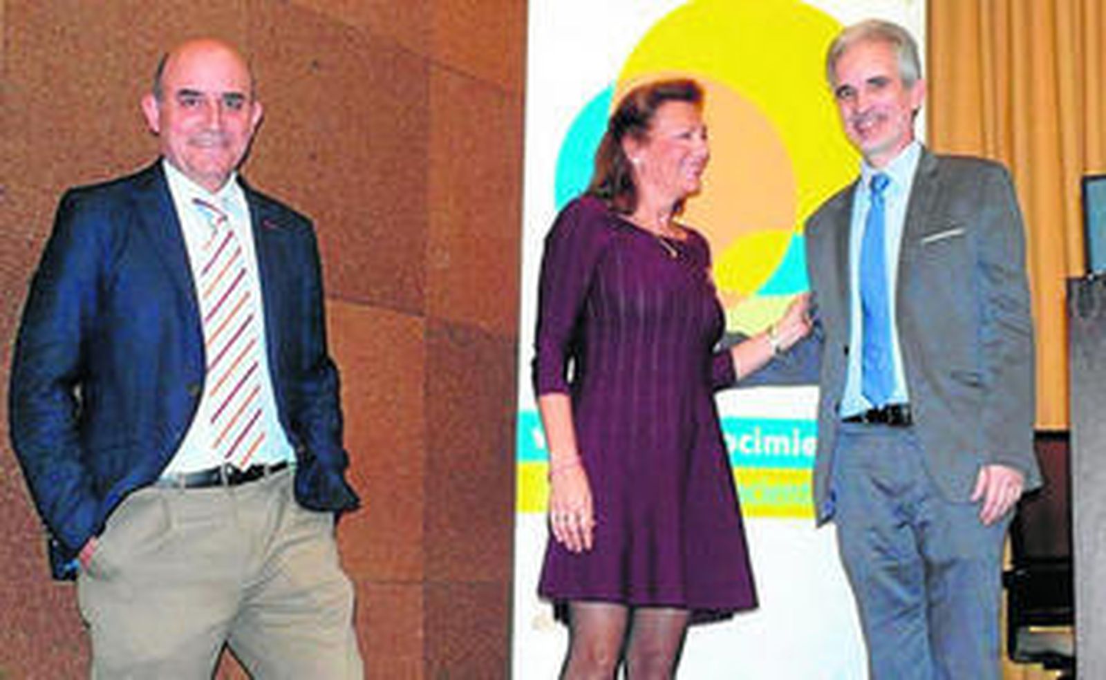 La cirujana de la Unidad de Patología Mamaria del Puerta del Mar, Pilar Moreno, recogiendo el premio.