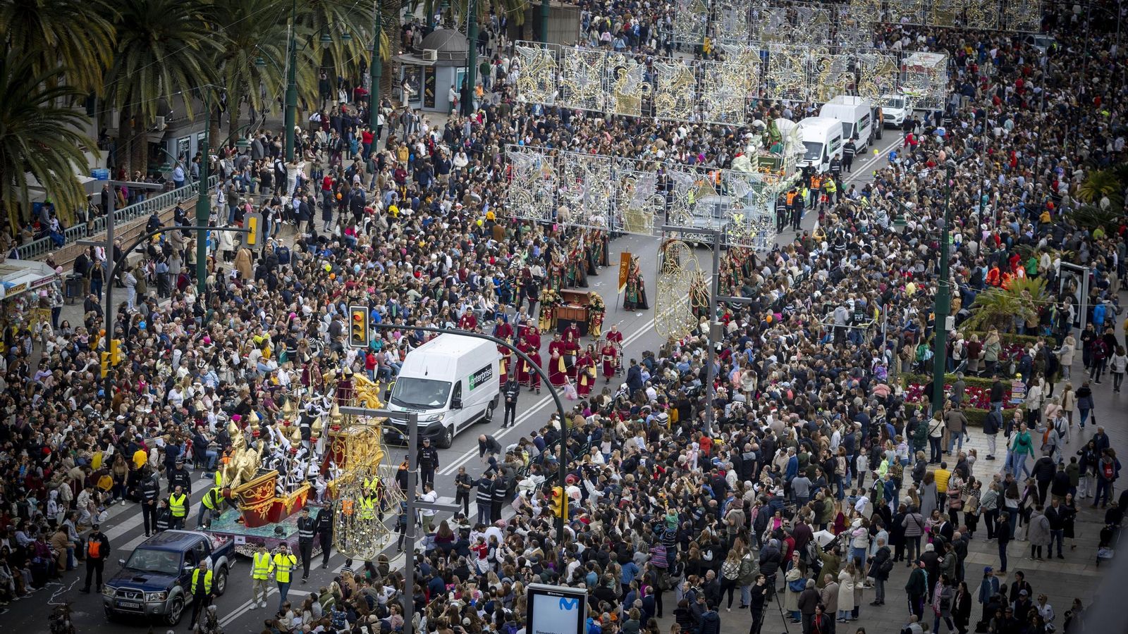 La Cabalgata de Reyes Magos de Málaga, en imágenes