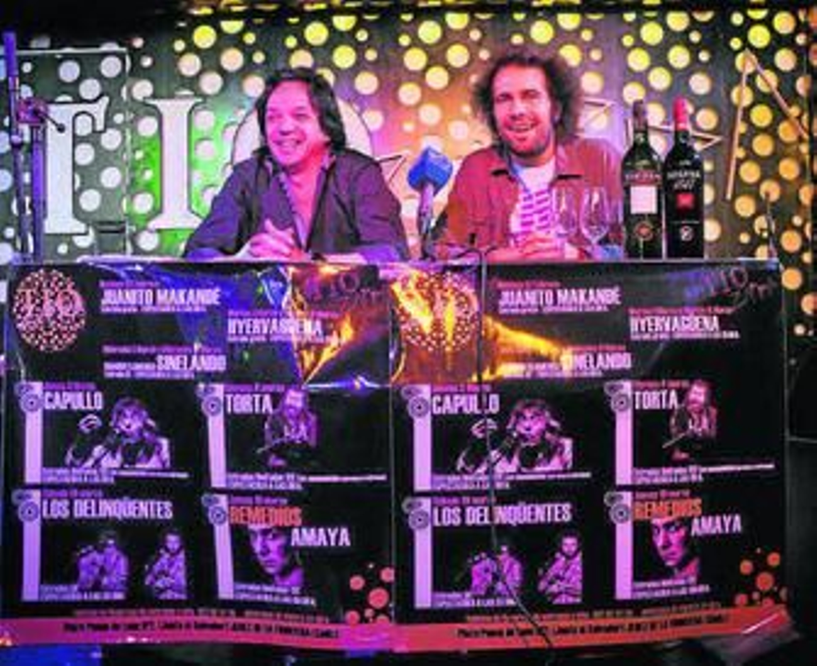 Diego Pozo y Marcos del Ojo, ayer, durante la presentación.