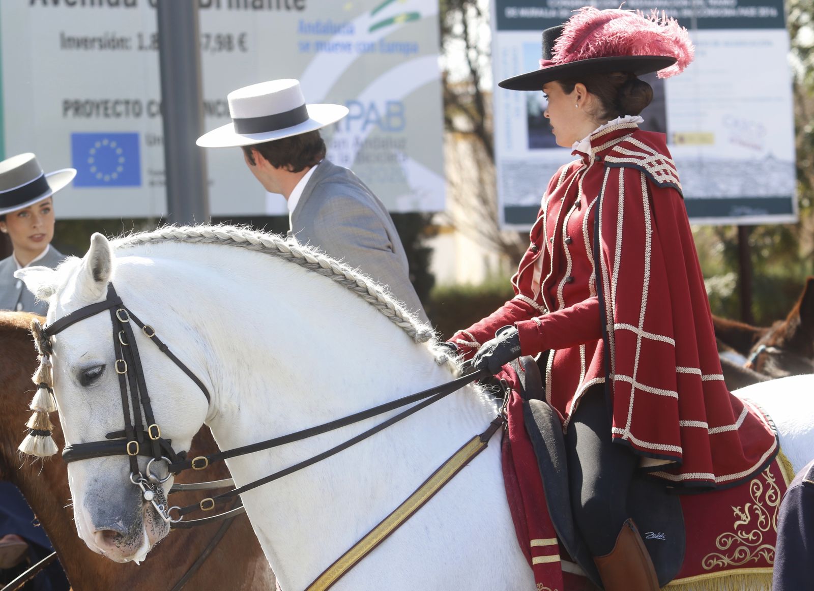 La marcha hípica en Córdoba por el 28-F, en fotografias.