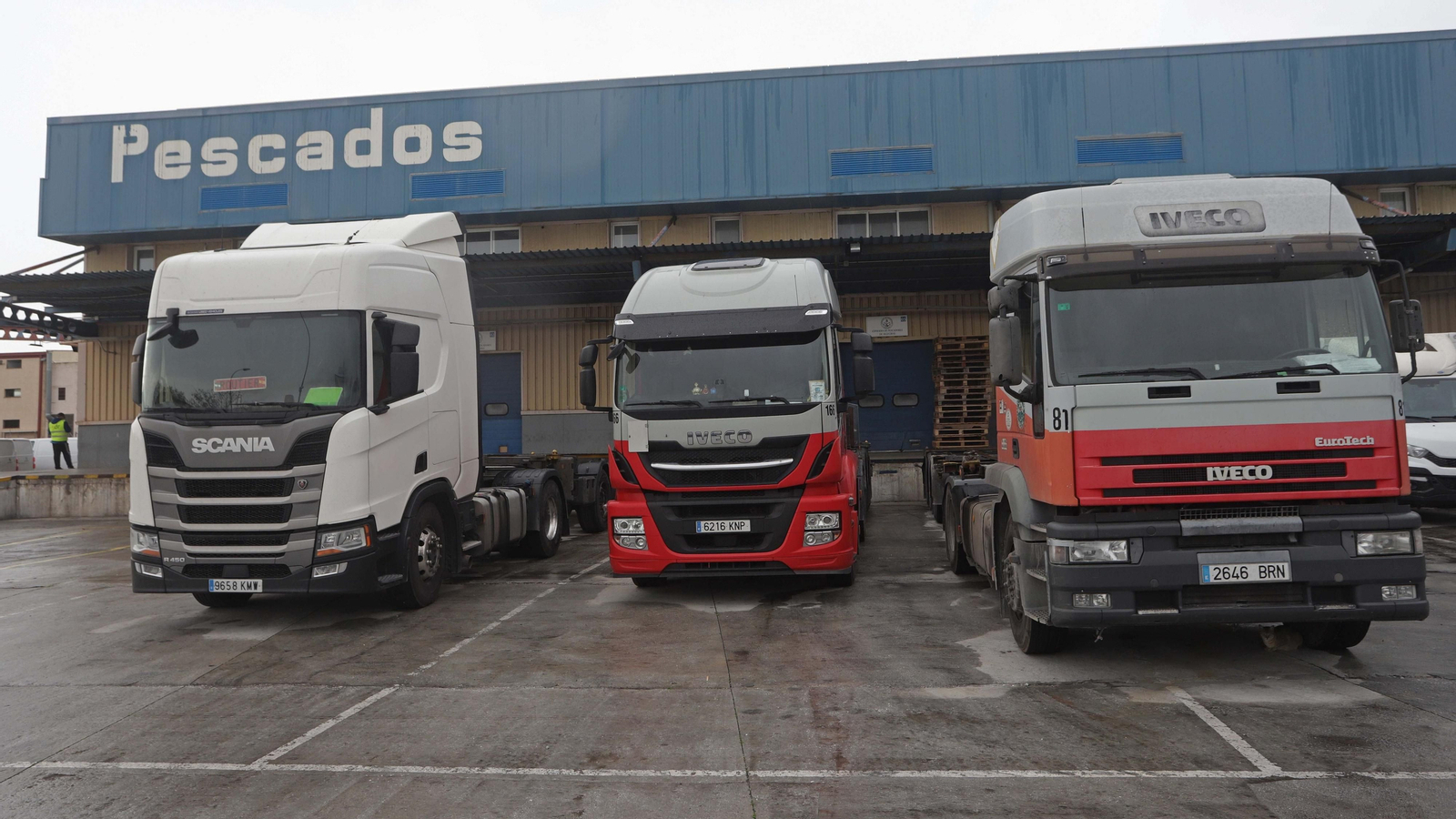 Fotos de la cuarta jornada de huelga de camioneros en Algeciras