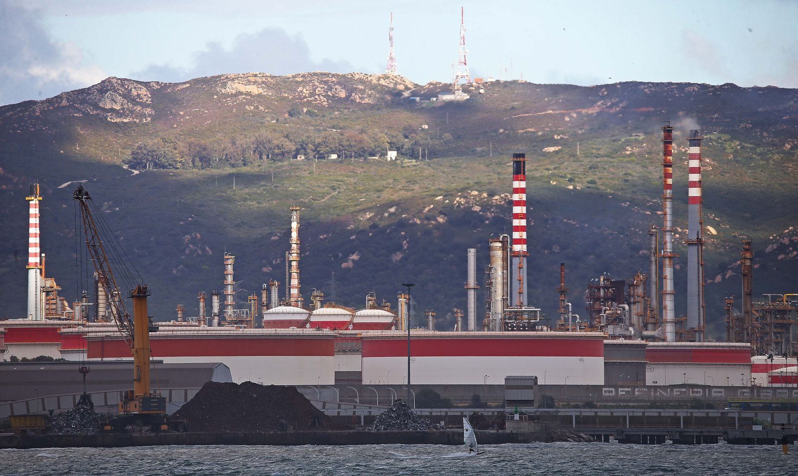 Fotos del temporal en la Bahía de Algeciras