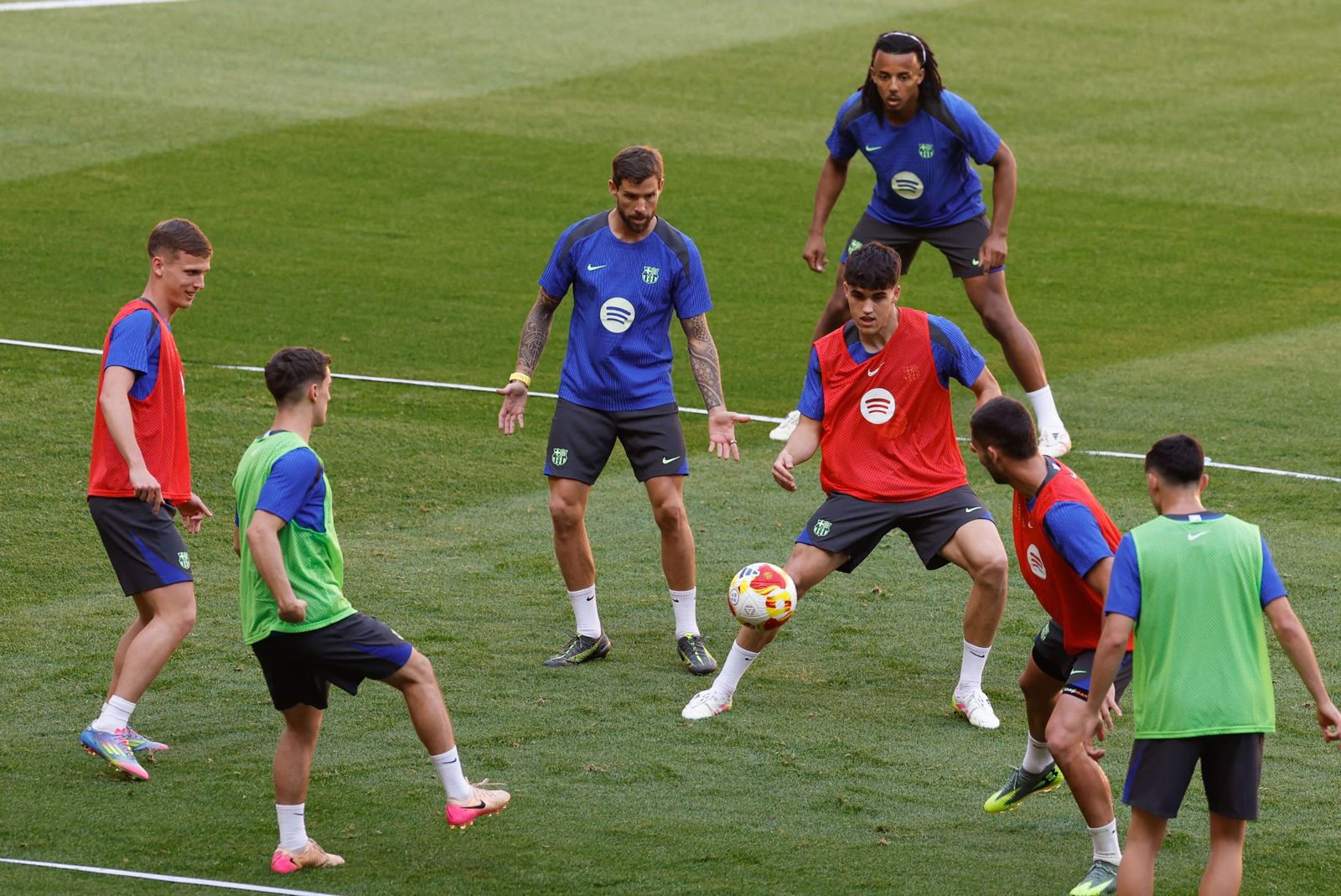 La fotos del día antes de la final de Copa Barcelona - Real Madrid