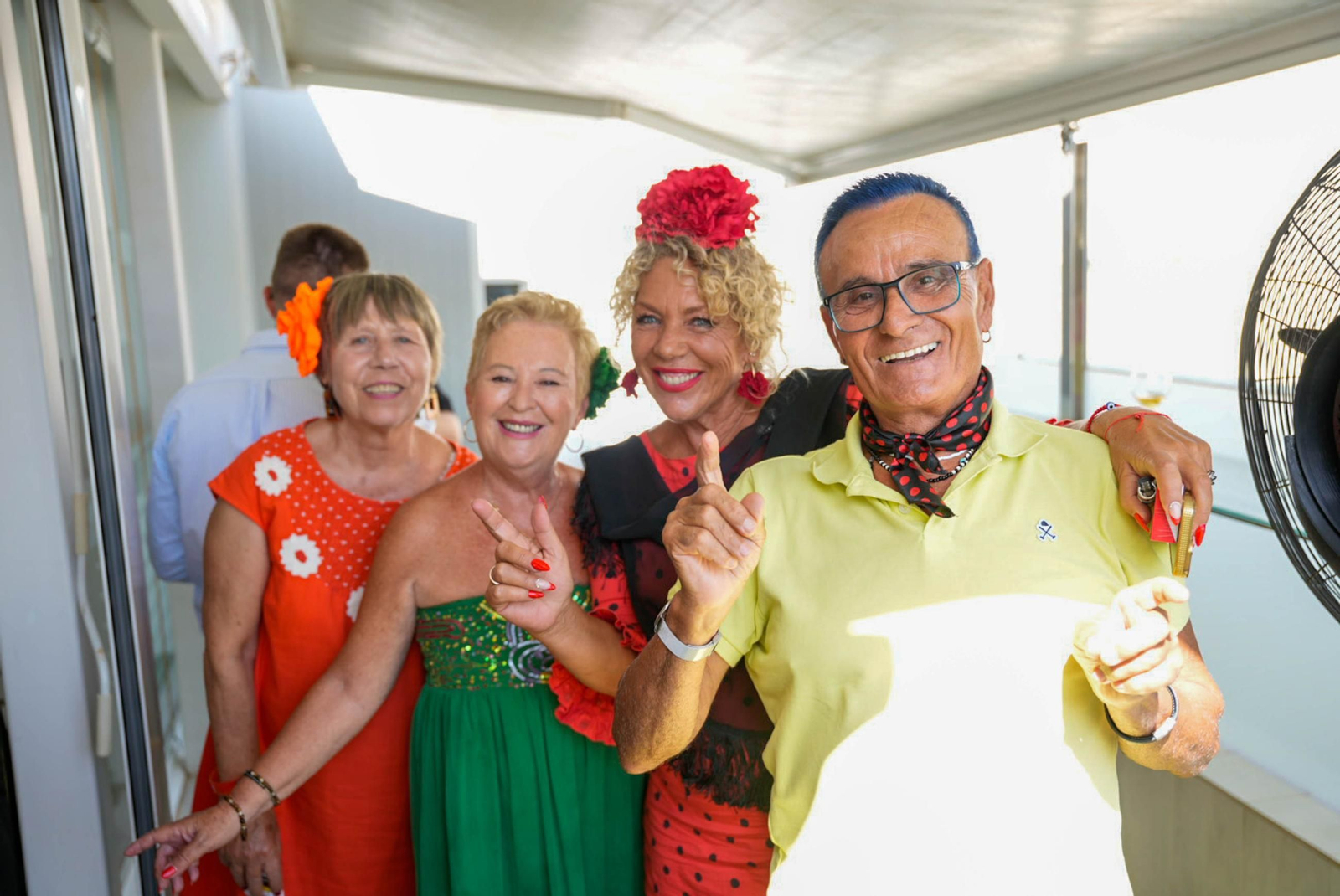 Disfrutando de la feria del mediodía en la jornada del jueves