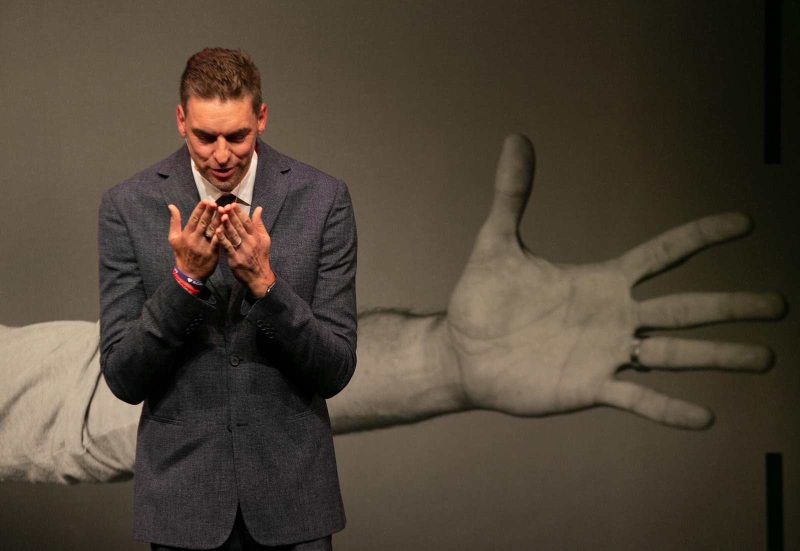 Pau Gasol, durante el acto celebrado en el Liceo de Barcelona.