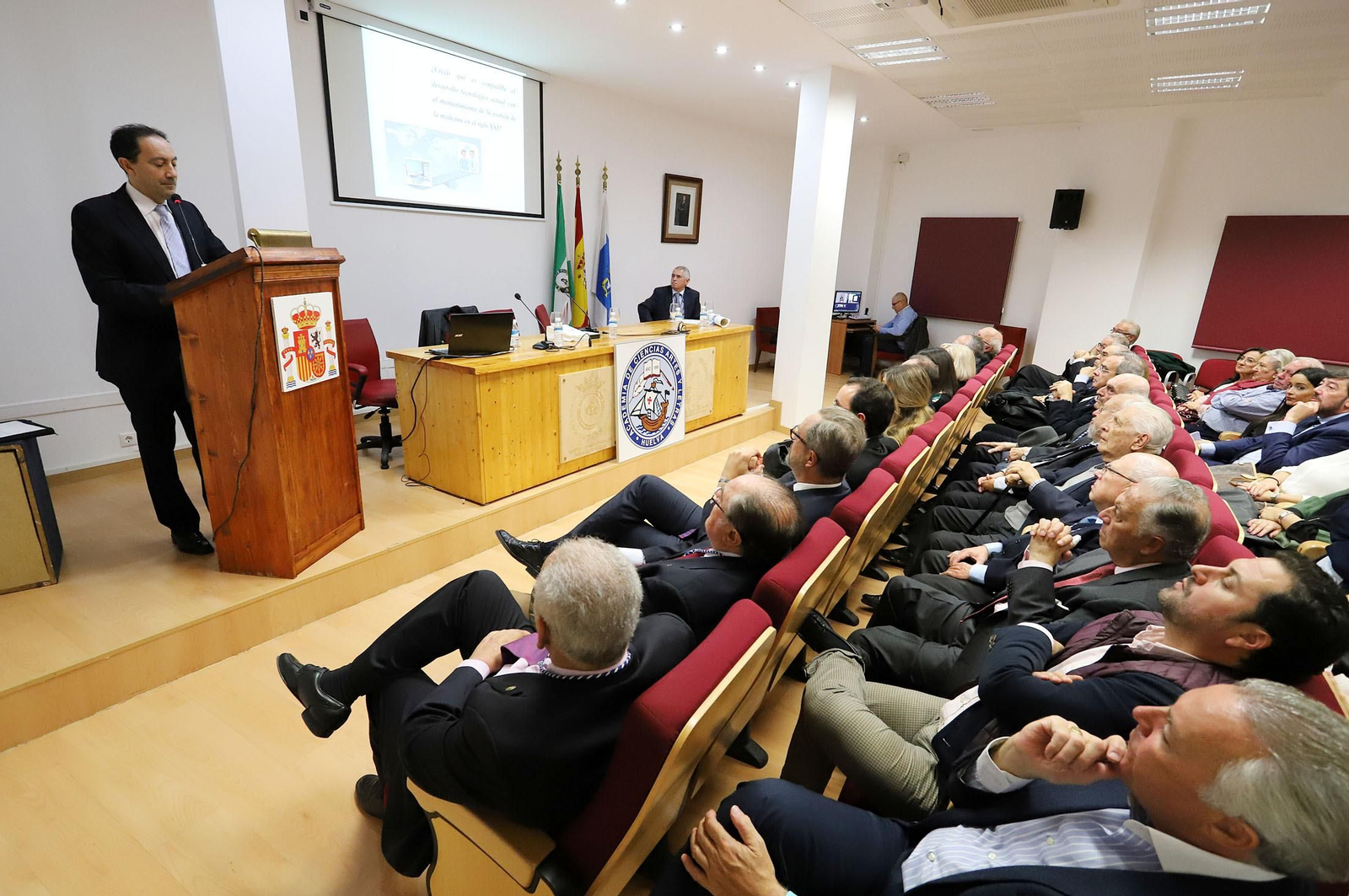 Imágenes del ingreso del Doctor D. Juan Bayo Calero en la Academia de las Ciencias, Artes y Letras
