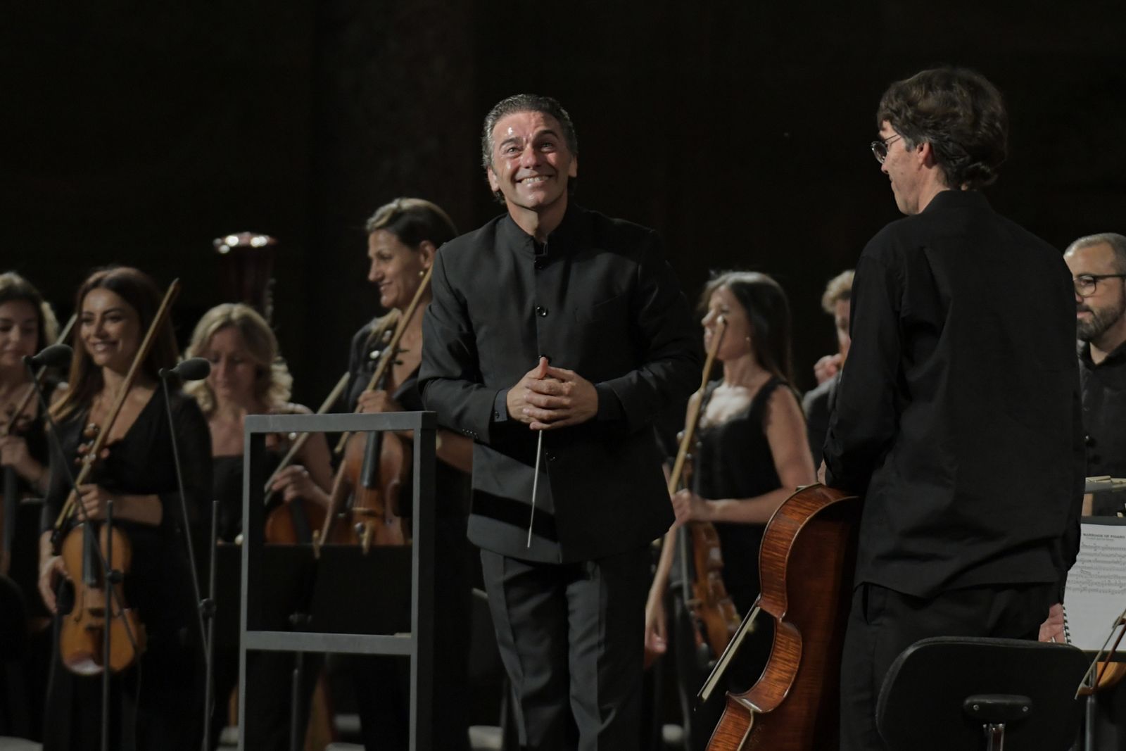 La soprano granadina María José Moreno y el barítono malagueño Carlos Álvarez actúan en  el Palacio de Carlos V, en imágenes
