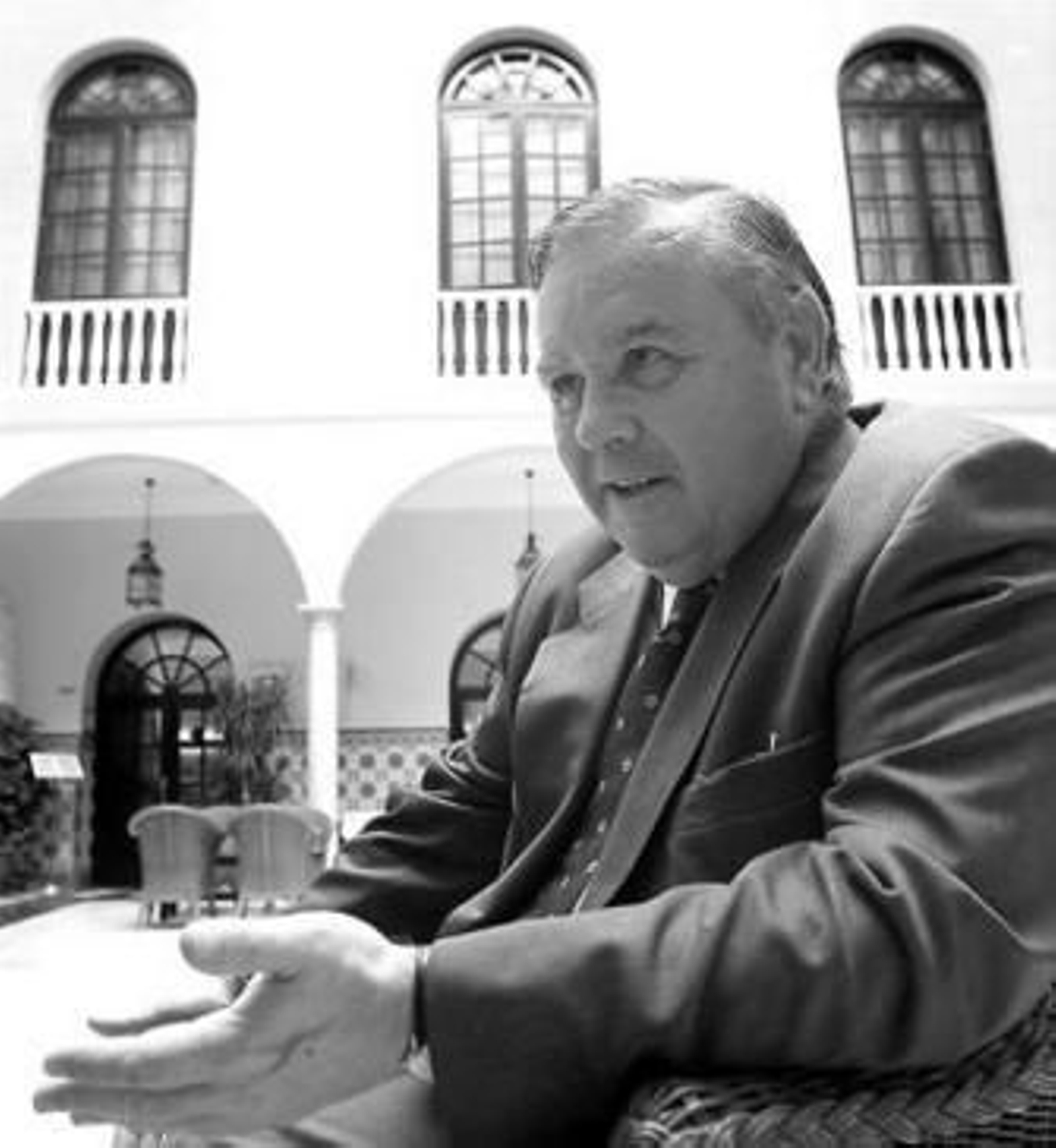 Juan Carlos Pery Paredes, durante la entrevista.