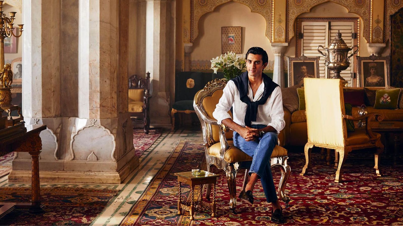 El joven Padmanabh Singh, ‘Pancho’, ‘maharajá’ de Jaipur, en la India.