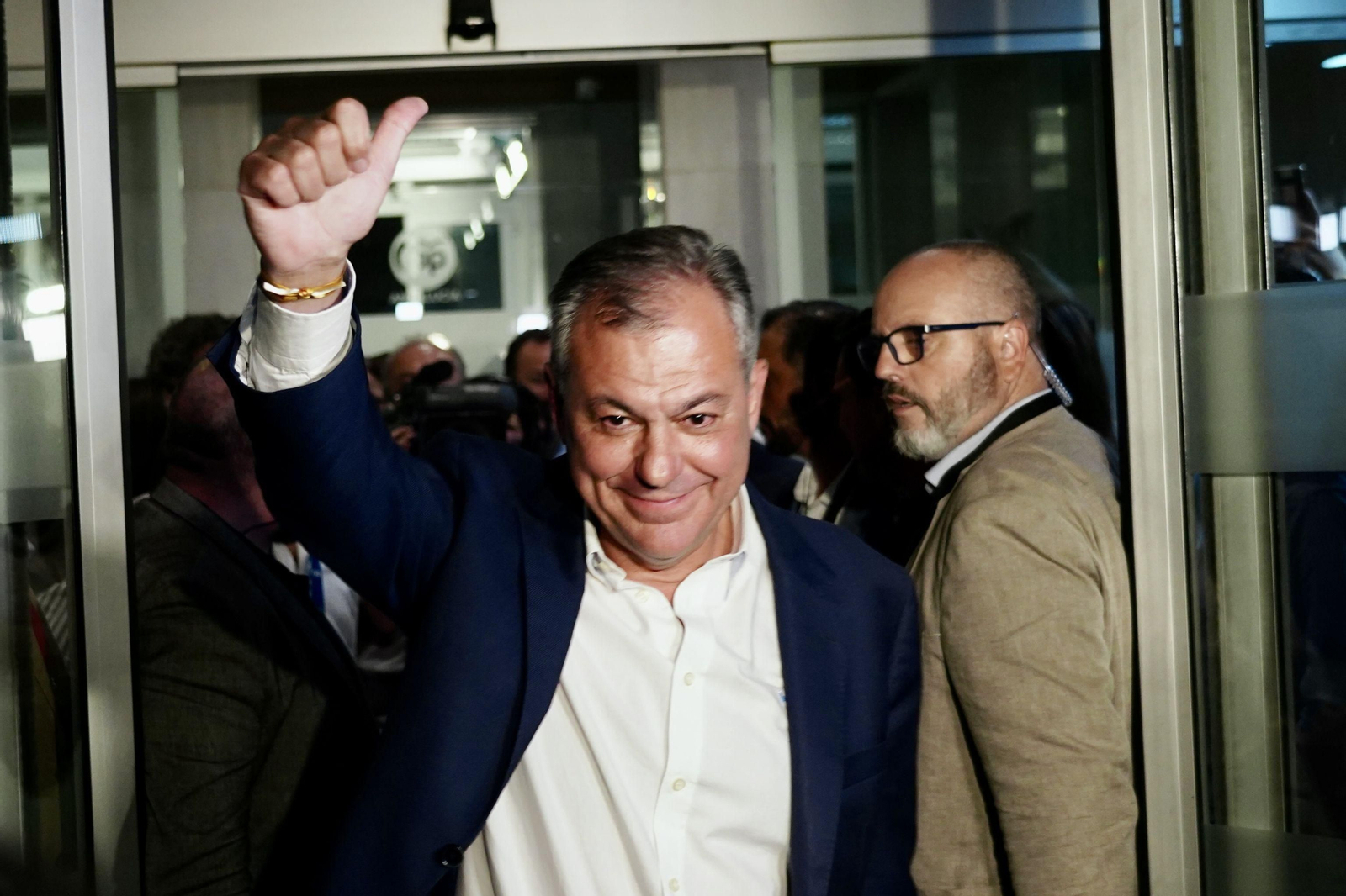 José Luis Sanz, la noche victoriosa de las pasadas elecciones municipales.