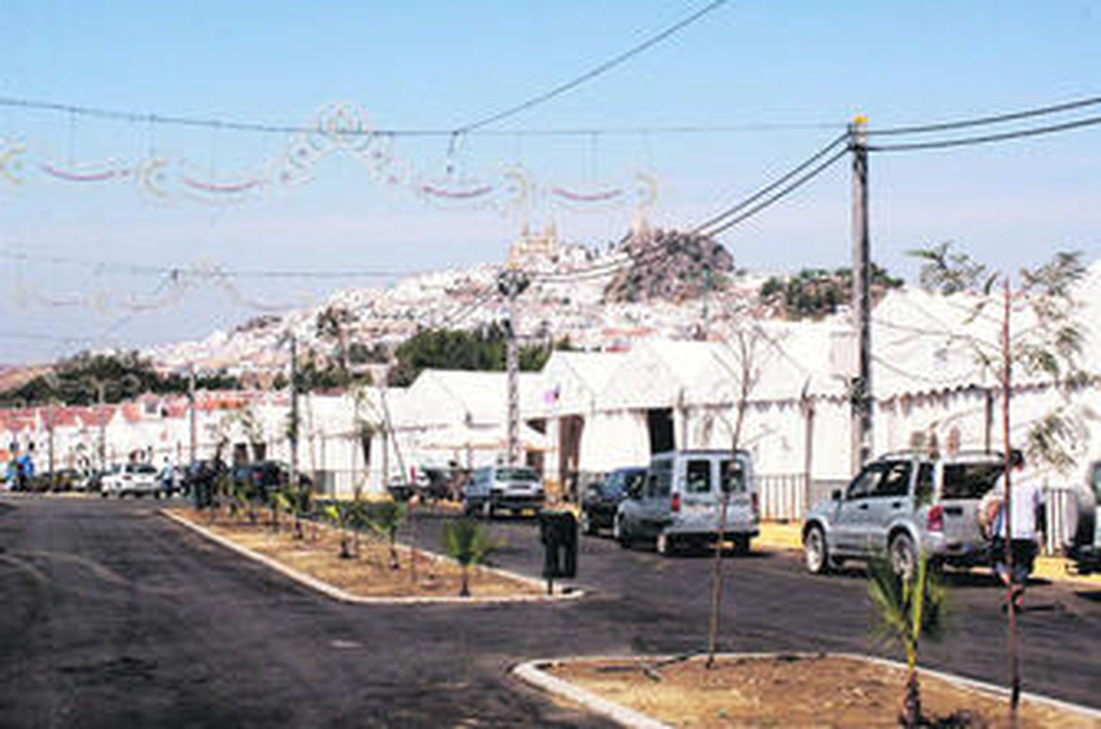 Imagen del nuevo recinto ferial que este año estrenaba Olvera.