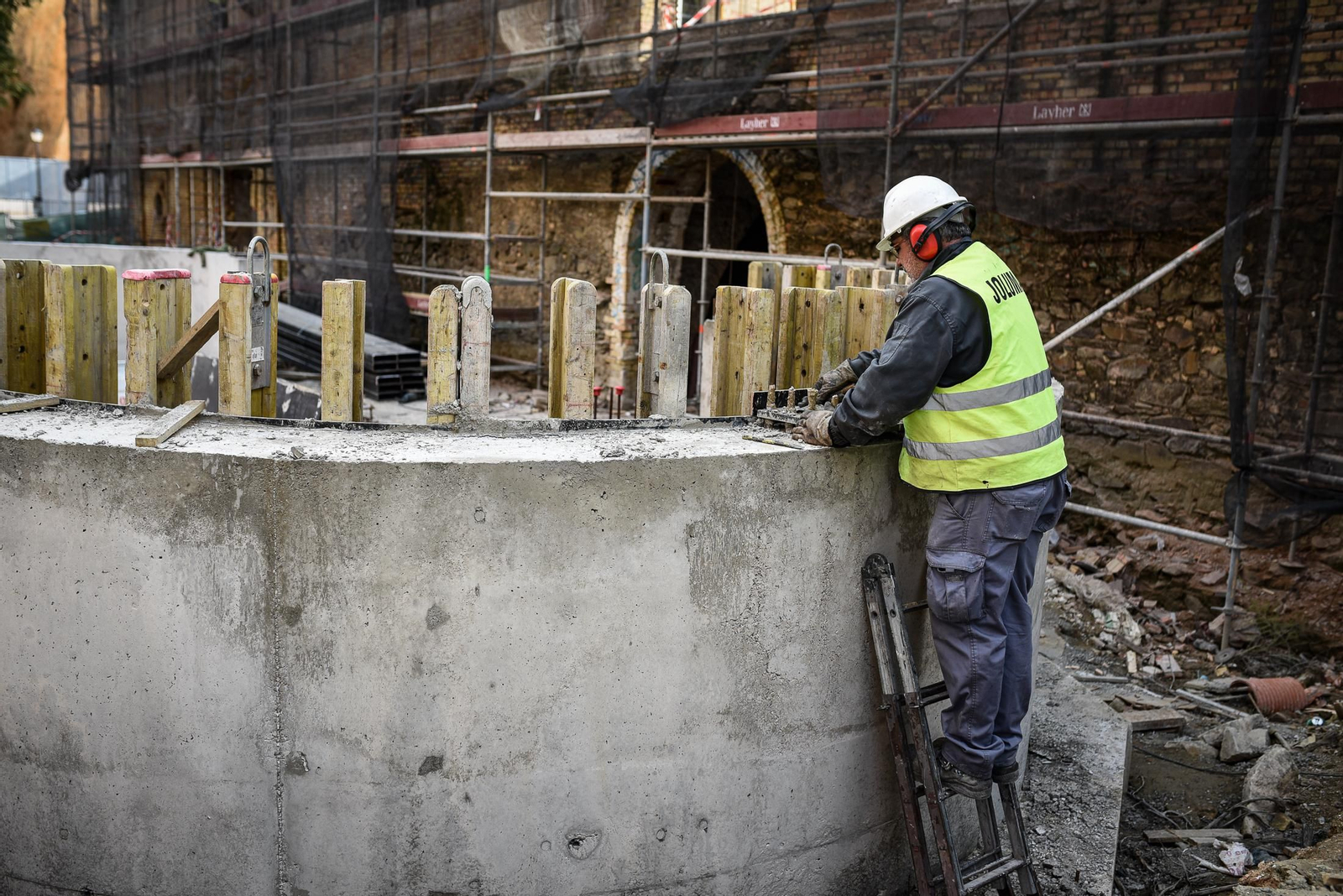 Imágenes de la restauración del edificio de Santa Fe