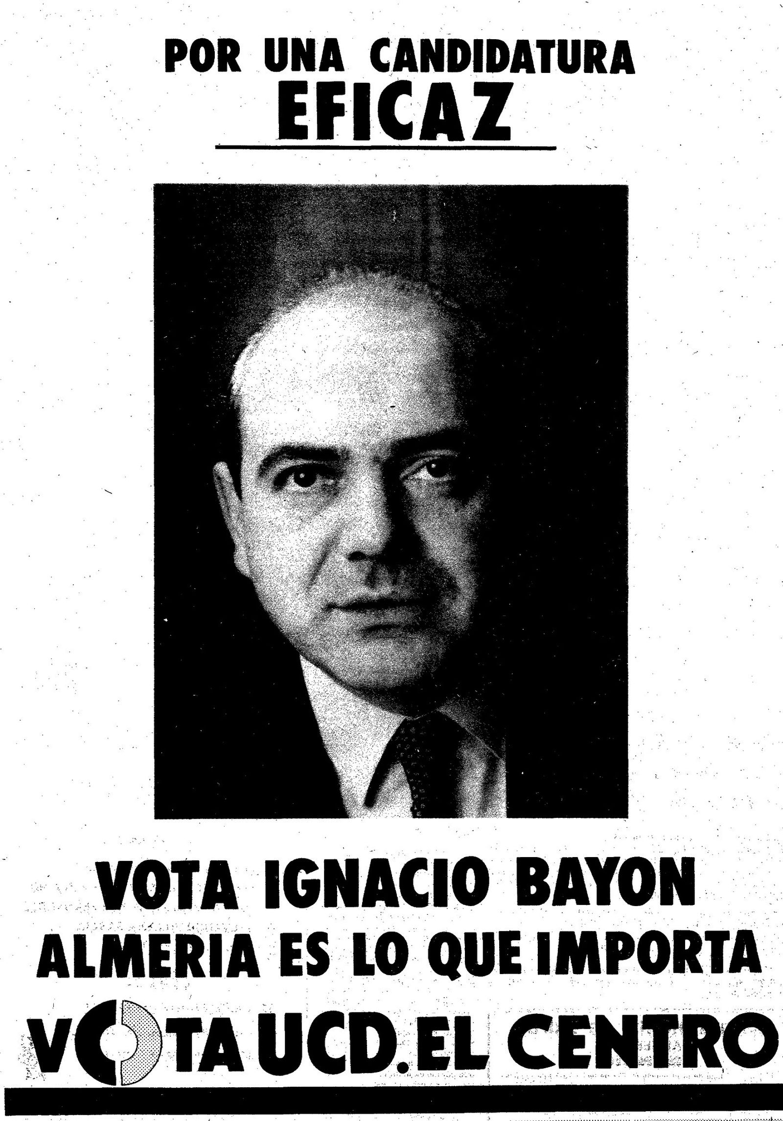 Cartel electoral de Ignacio Bayón