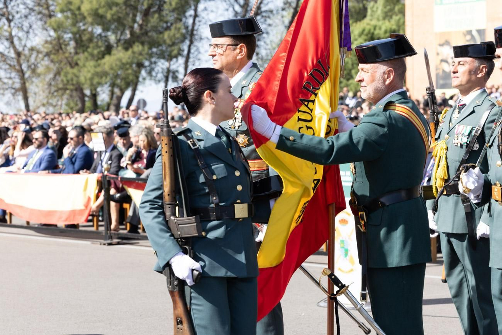 Acto de jura de bandera de la 130ª promoción de guardias civiles de la Academia de Baeza