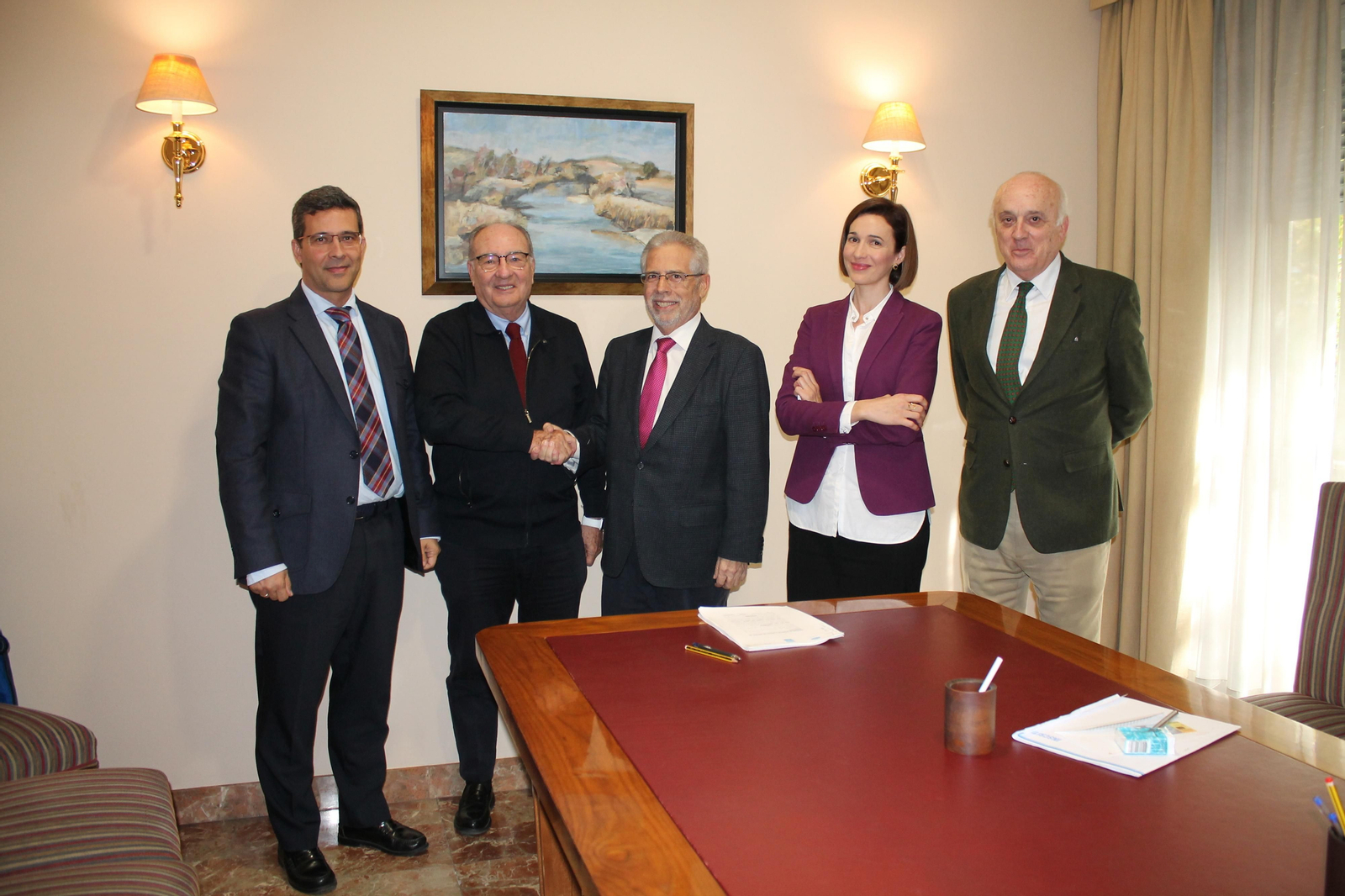 Reunión entre responsables de Rabanales 21 y Grupo Puma.