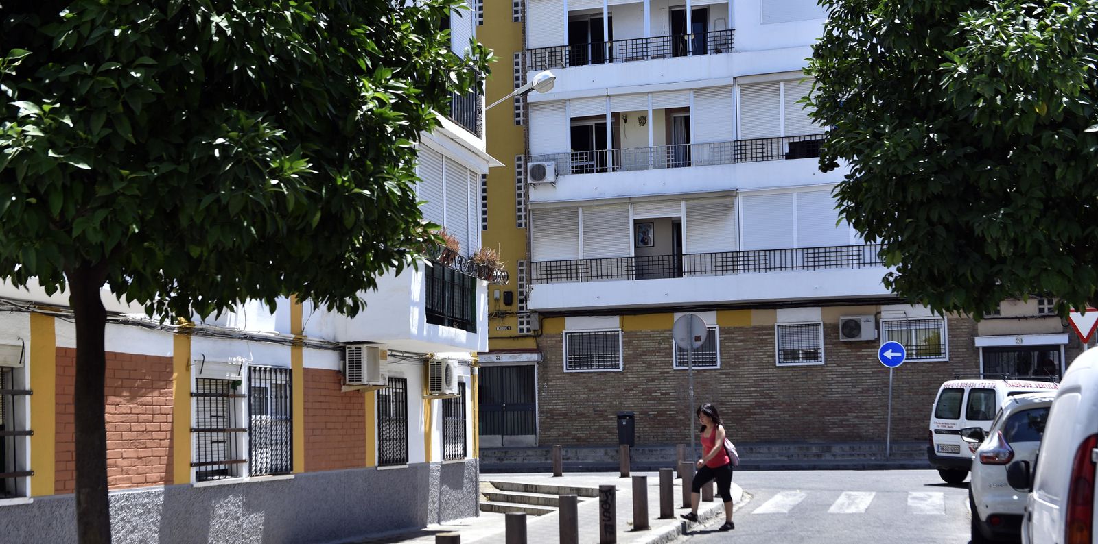 La calle Orquídea, esquina Begonia.