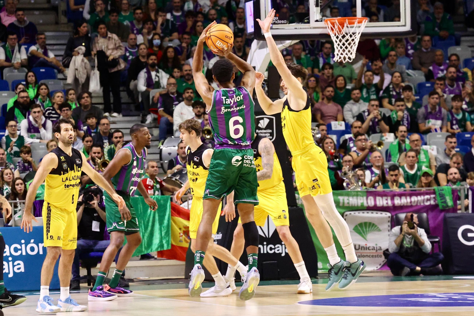 El Unicaja-La Laguna Tenerife, en fotos