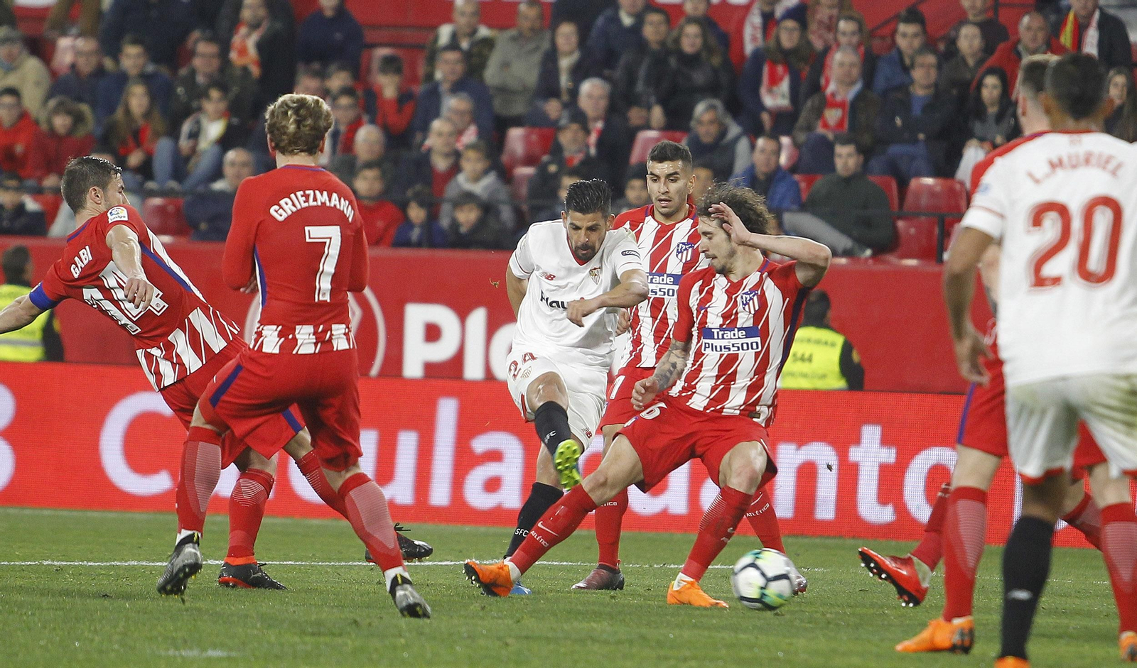 Las imágenes del Sevilla-Atlético de Madrid