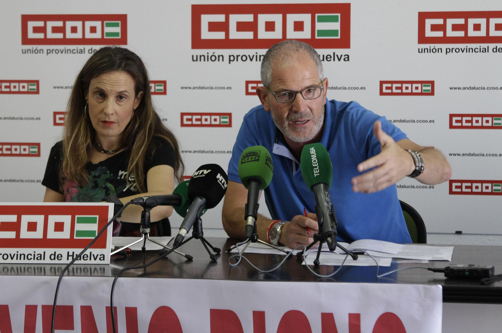 Marina vega y Francisco Herrara.