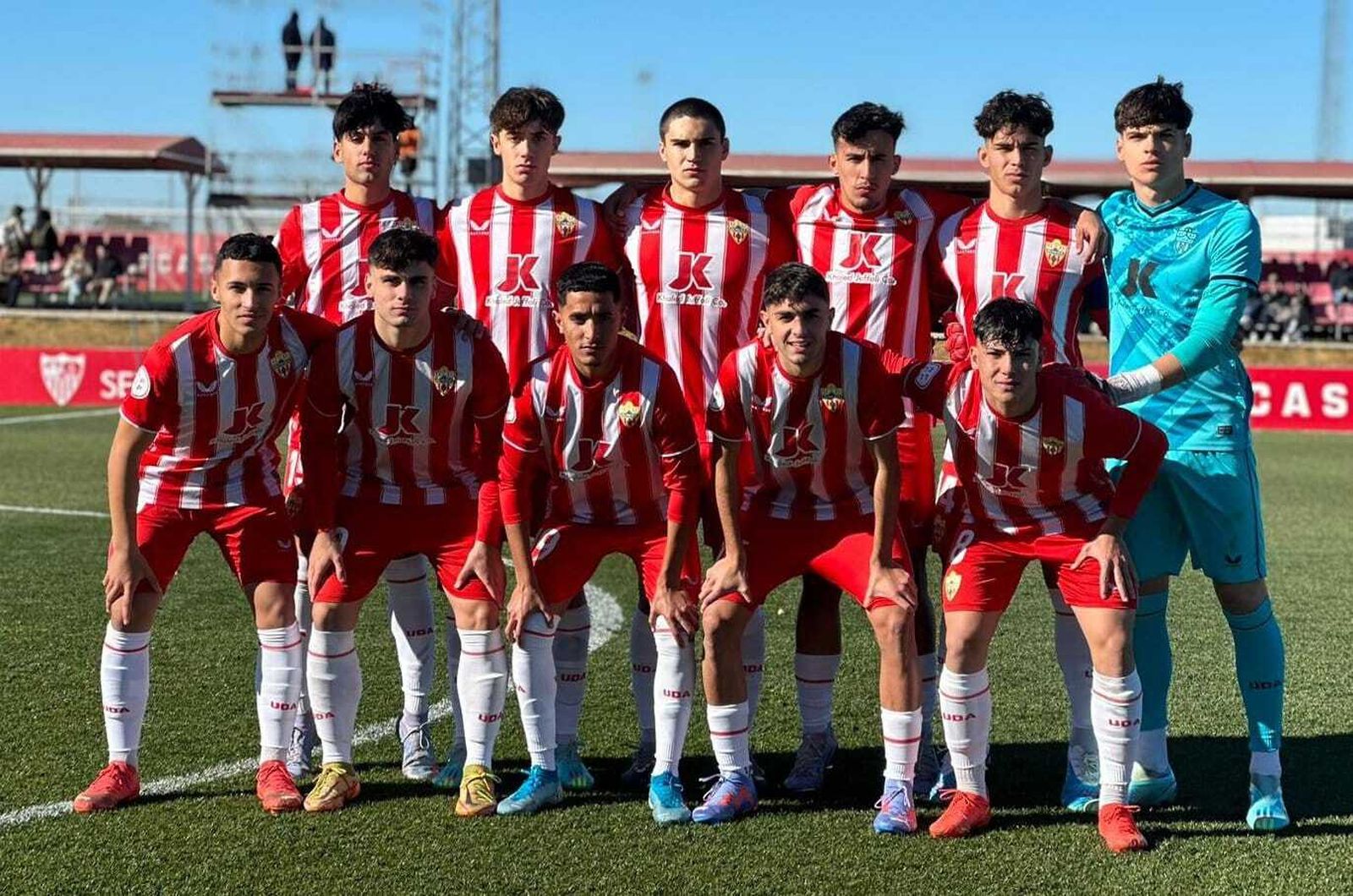 Once inicial del Almería en Sevilla.