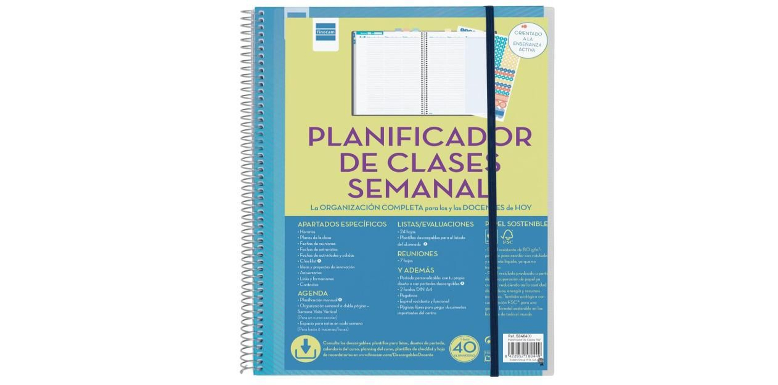 Cuaderno planificador de clases Finocam