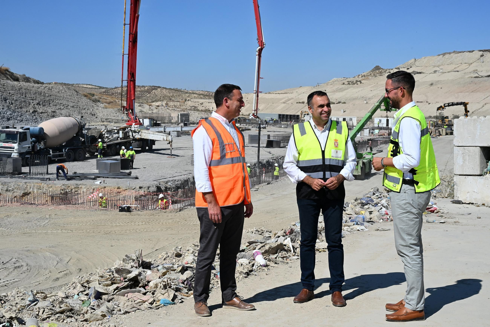 Visita a las obras de la Ecocentral