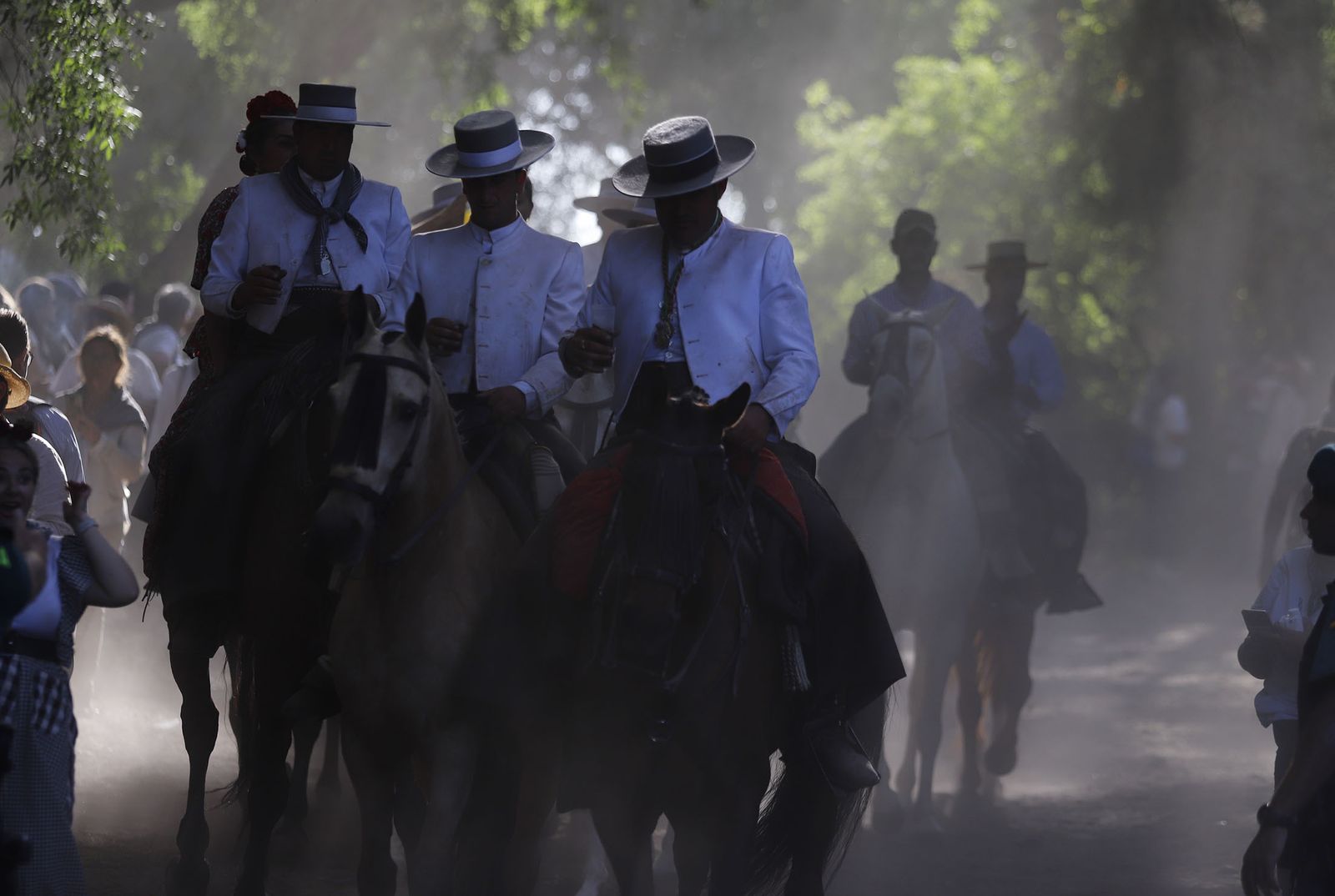 Imágenes de la Hermandad de Huelva a su paso por El Charco
