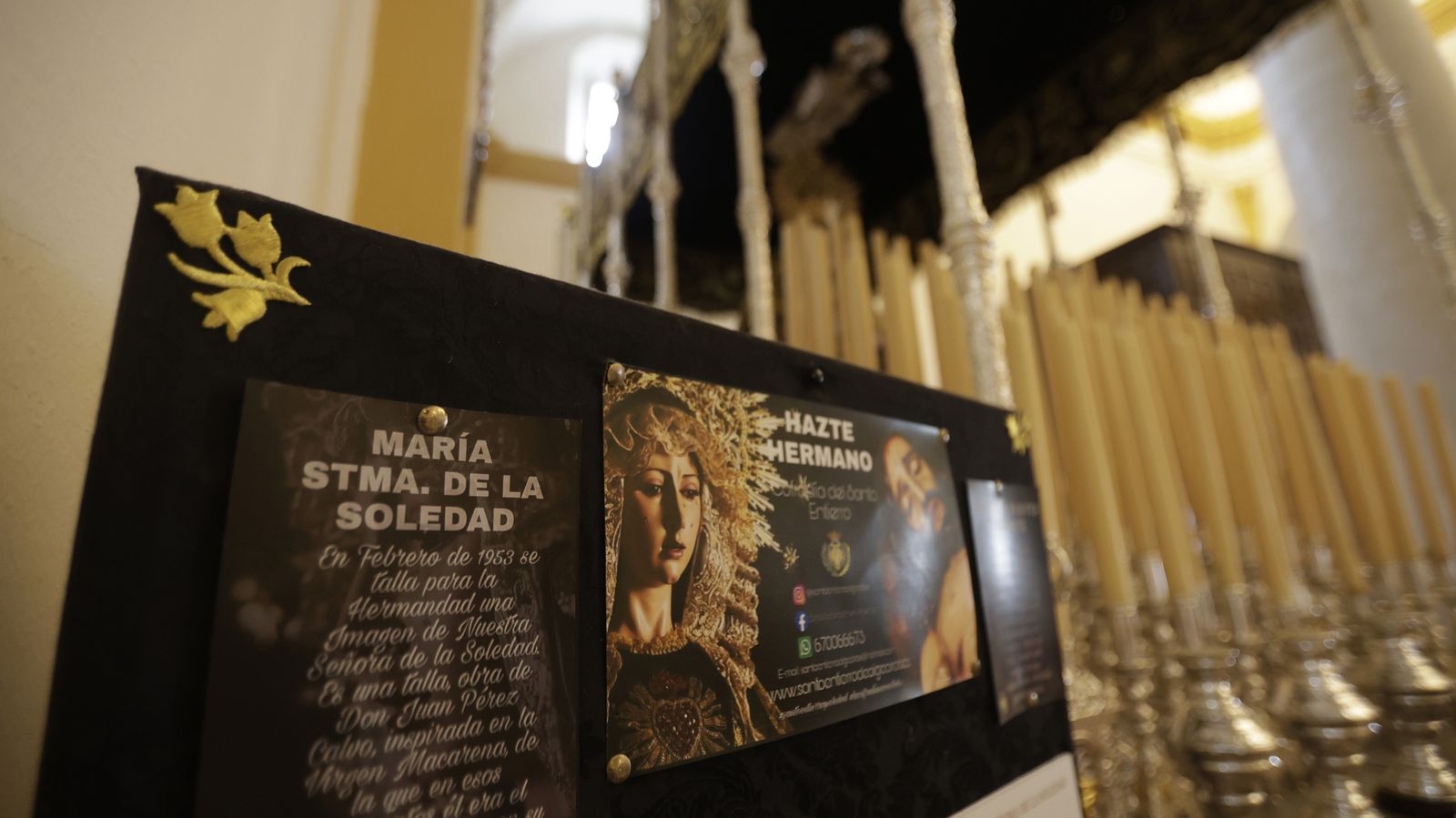 Preparativos en las iglesias de Algeciras para la Magna Mariana, en imágenes