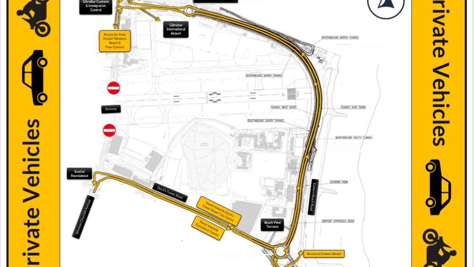 Nueva ruta de entrada para vehículos