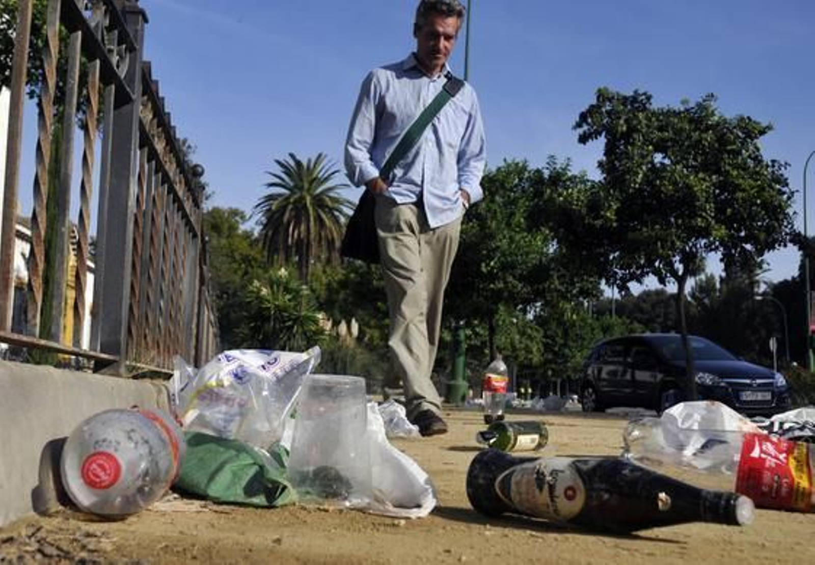 Paisaje después de la batalla en el parque.

Foto: Juan Carlos Vázquez