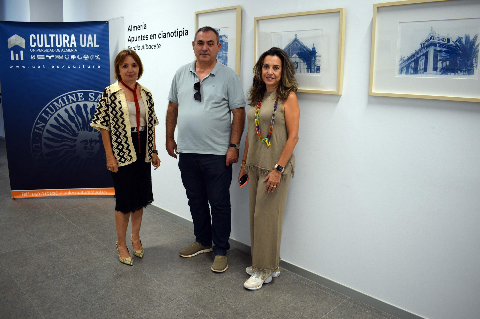 María del Mar Ruiz, Sergio Albacete y Elisa Álvarez.