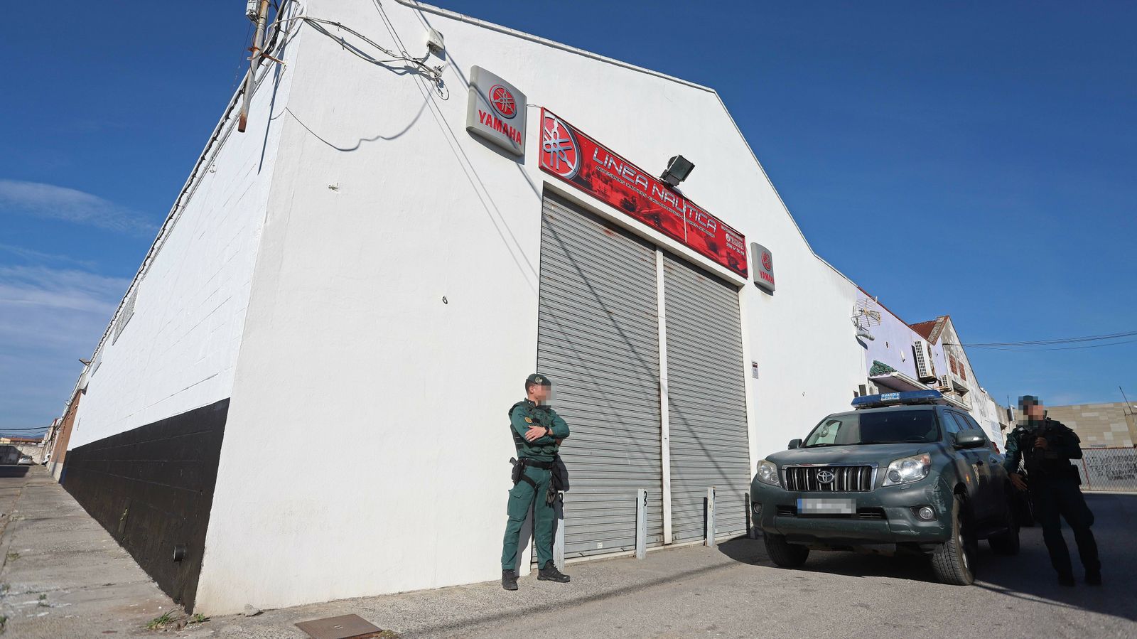 Fotos de los registros de la Guardia Civil en La Línea