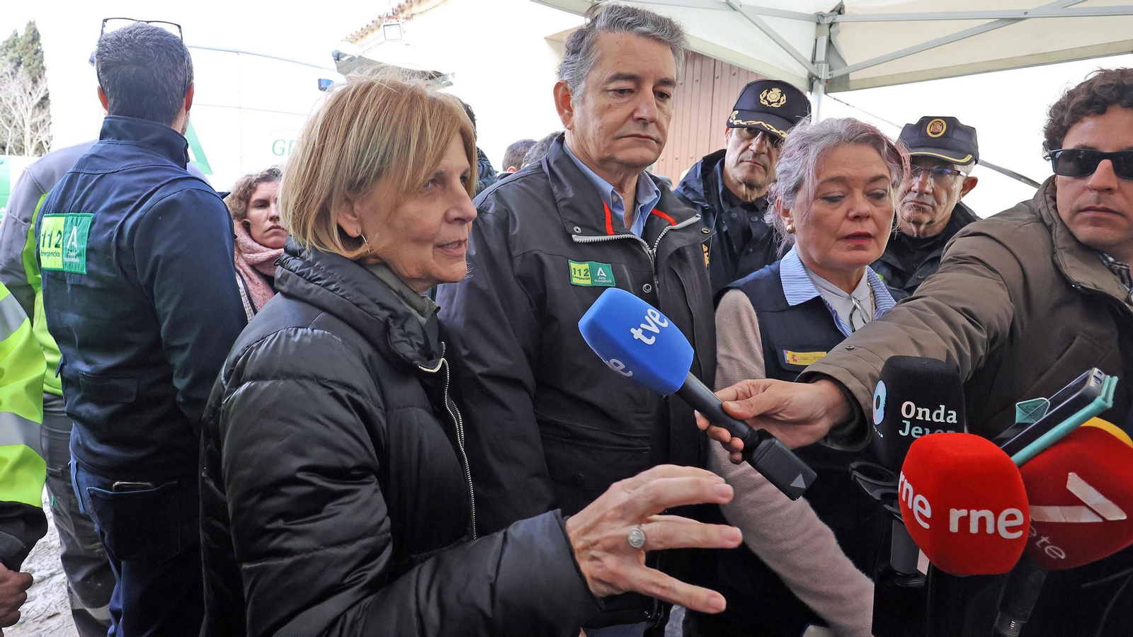 Operativo por el desbordamiento del río Guadalete