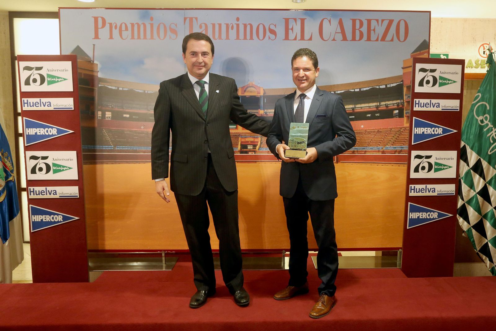 Victoriano del RíoDavid de MirandaPedro Delgado CabezaPedro IturraldeVeintitrés años de  PREMIO para Huelva y la FiestaJavier AmbelEmilio SilveraJosé TomásDiego Ventura