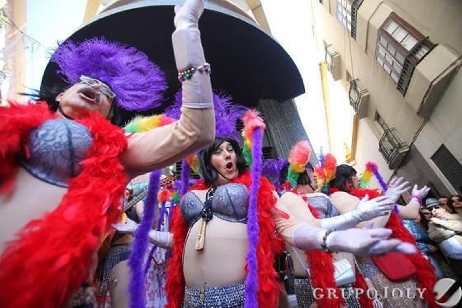 Las agrupaciones aprovechan los últimos coletazos del Carnaval.

Foto: Jesus Marin