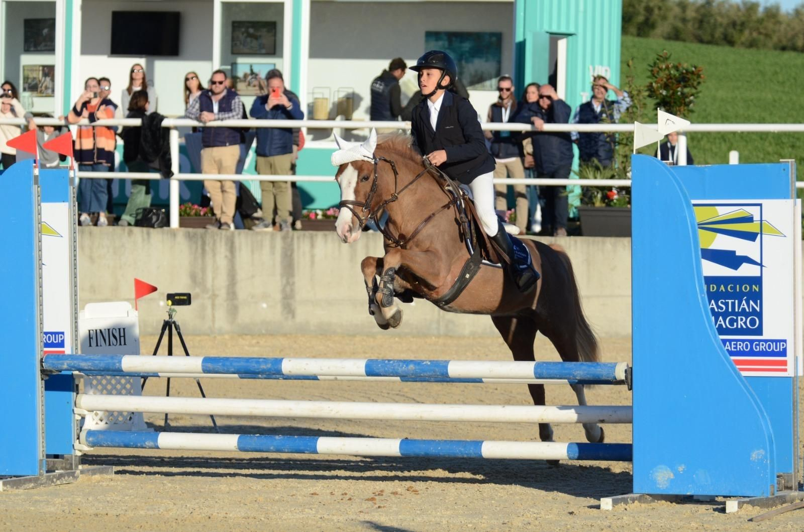 Un jinete, durante la prueba en La Herradura.
