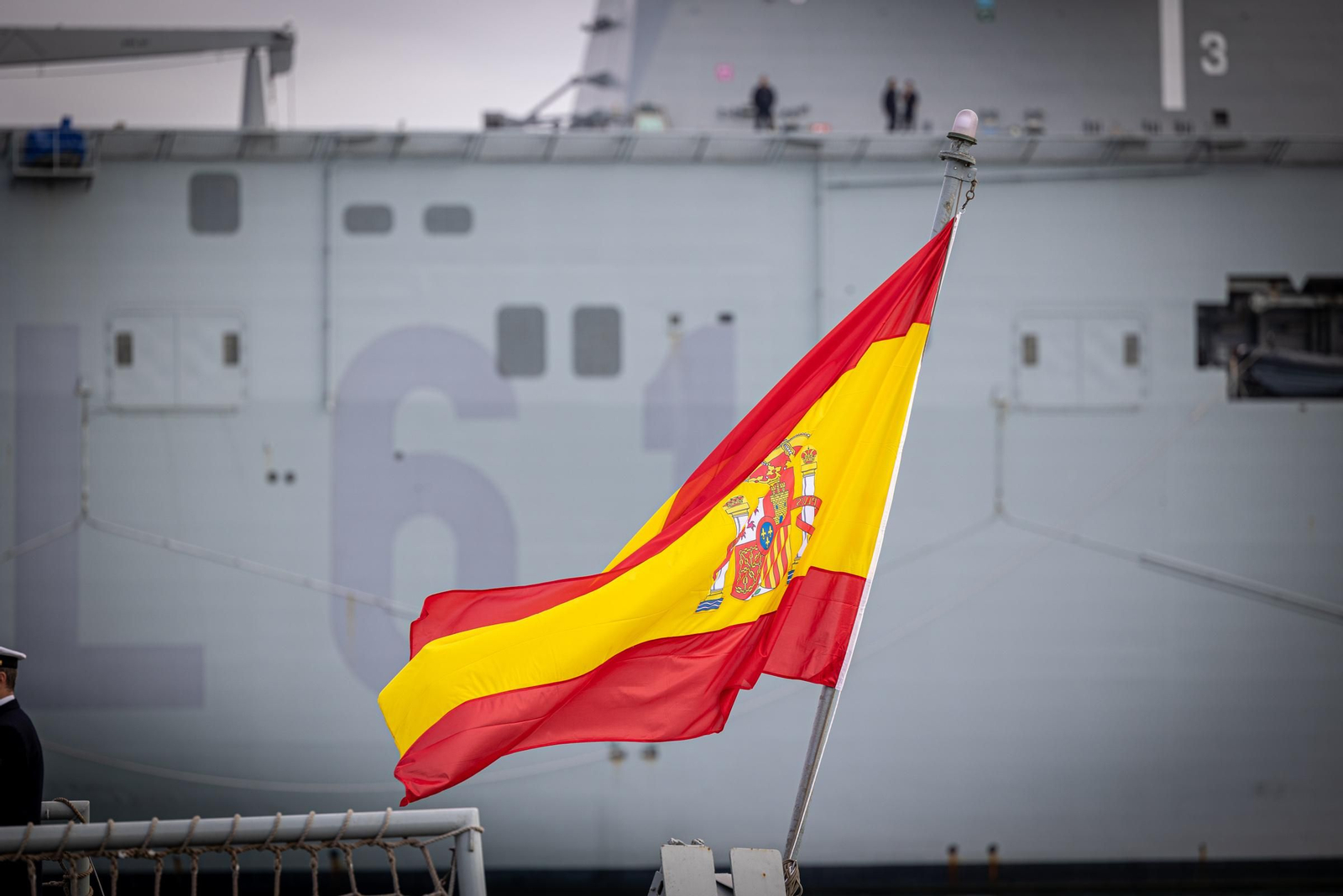 La fragata 'Numancia' en la base de Rota tras participar en la operación Atalanta.