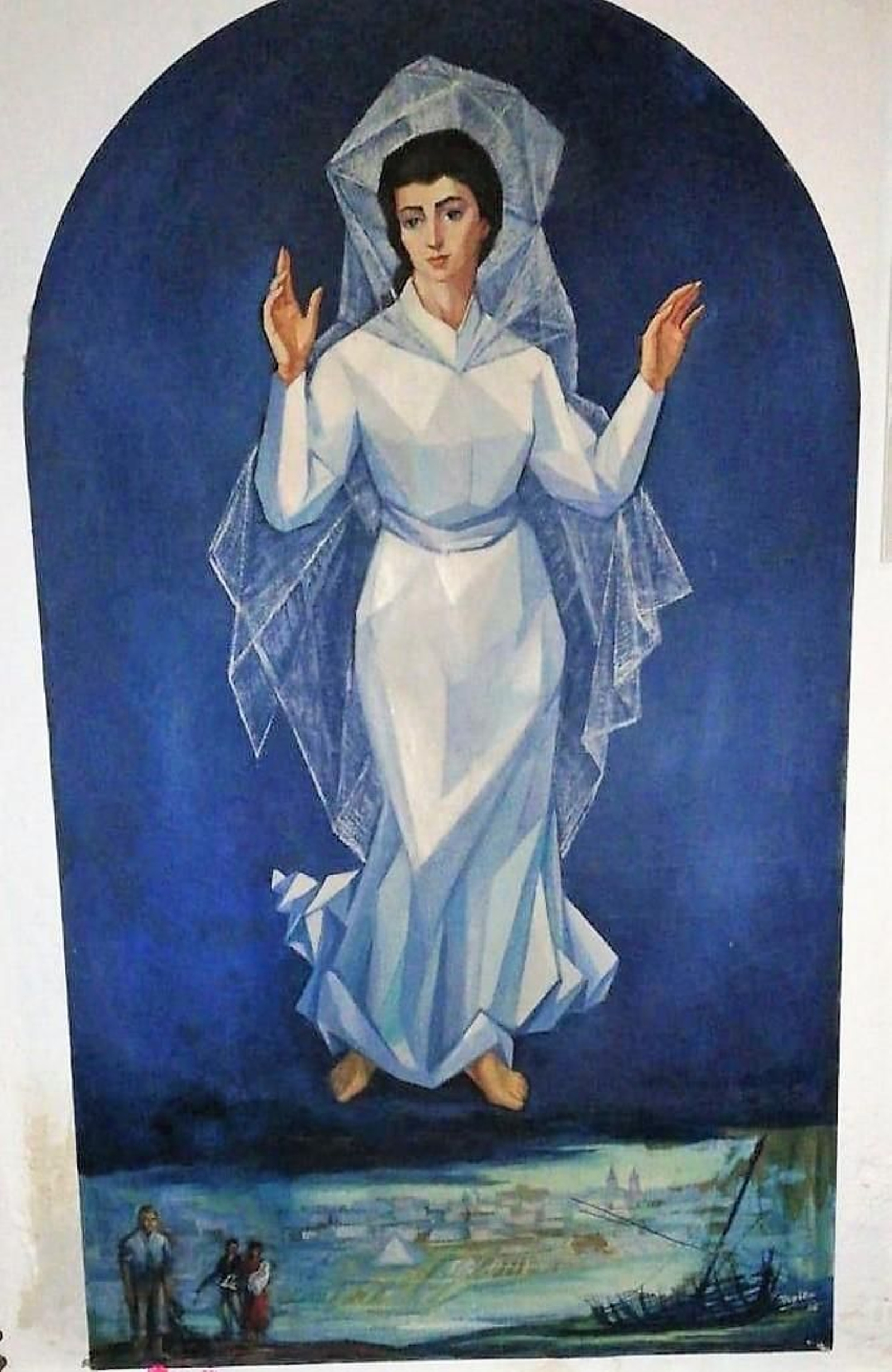 El cuadro de la Inmaculada sobre La Isla