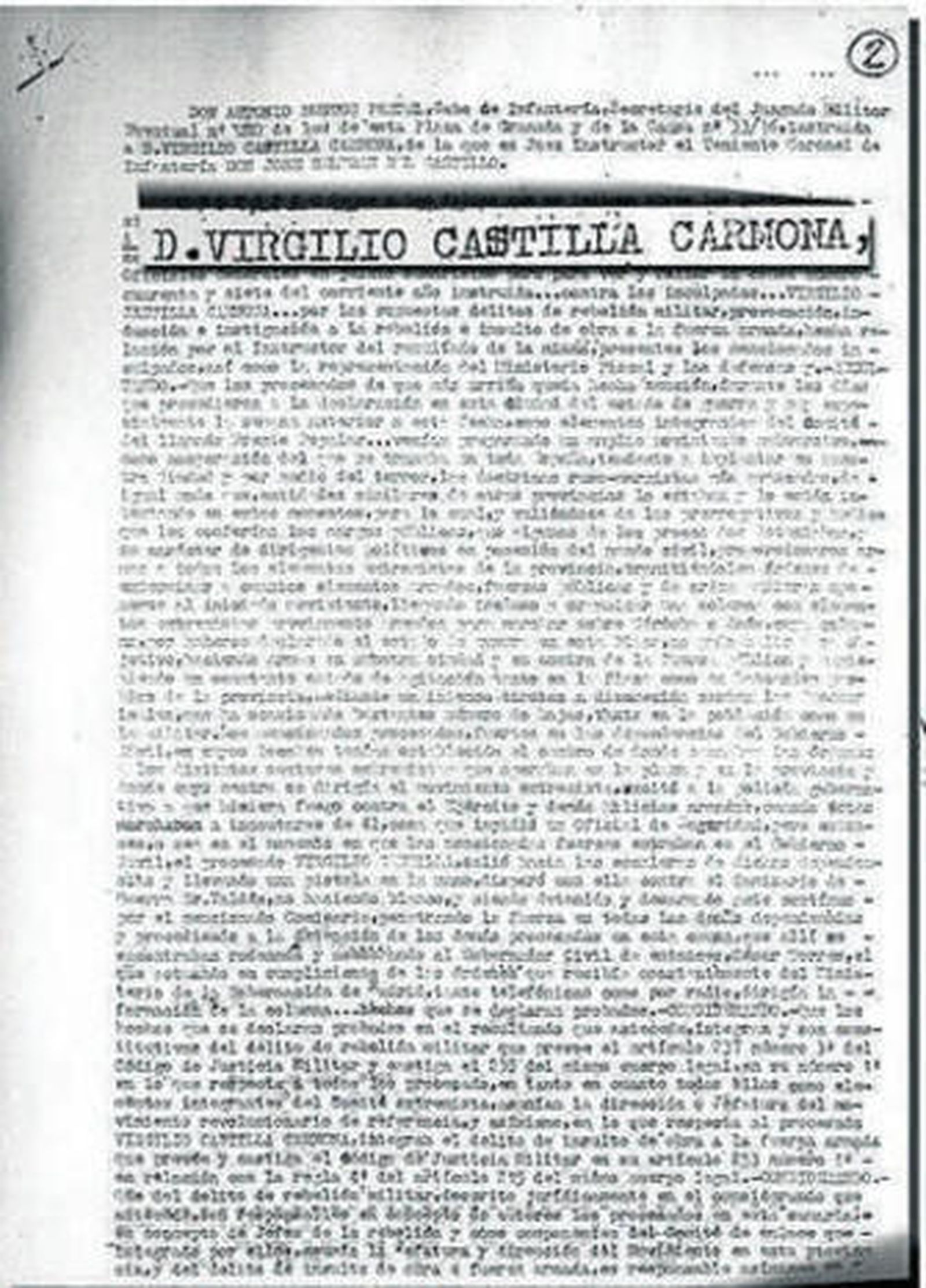 Virgilio Castilla, en una imagen antigua.