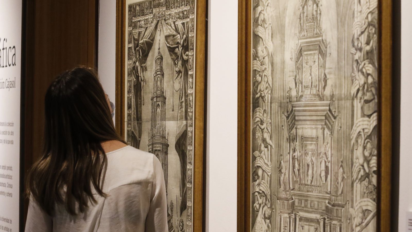 Algunos de los grabados de la exposición.