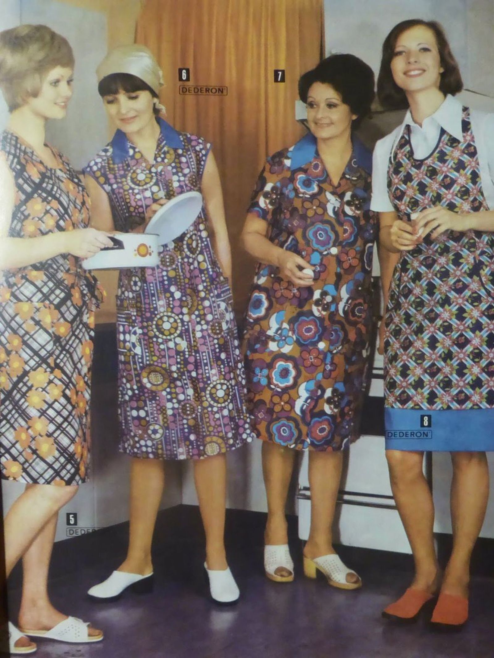 Ropa en material dederon en la RDA