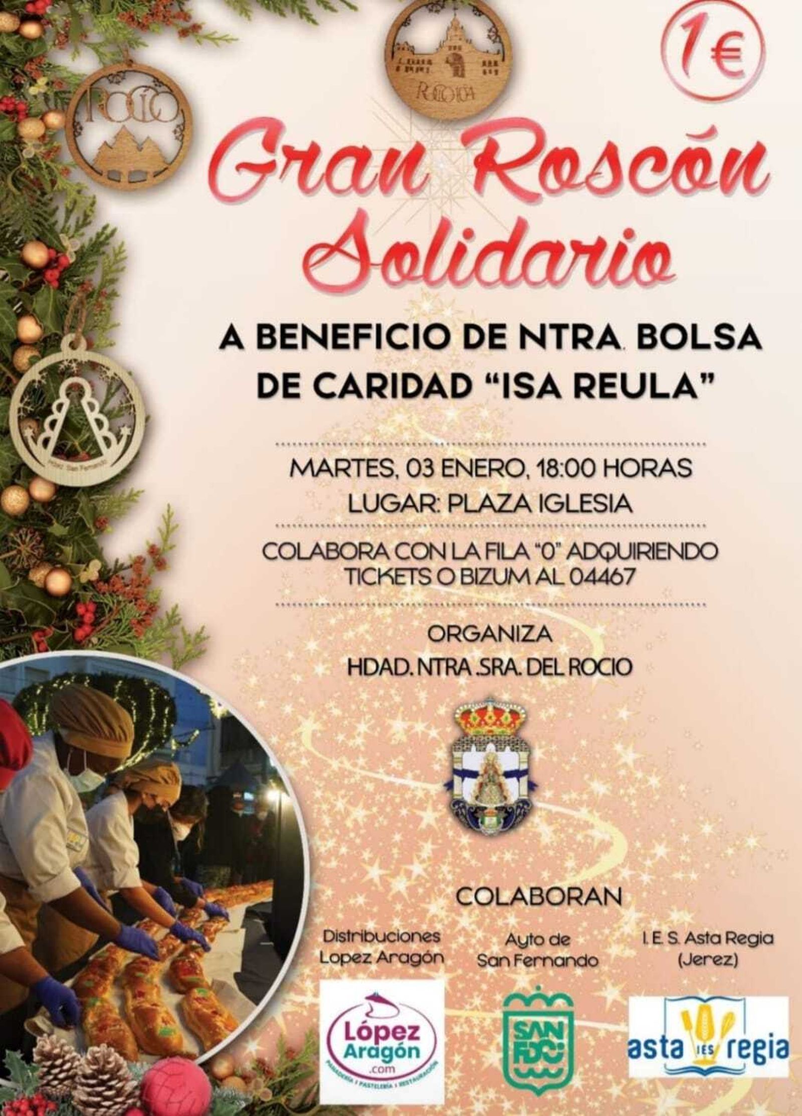 Roscón solidario de la hermandad del Rocío.