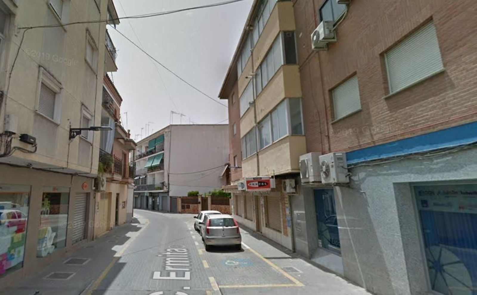 Imagen de Google Maps de parte de la calle Ermita, donde tuvo lugar el accidente.